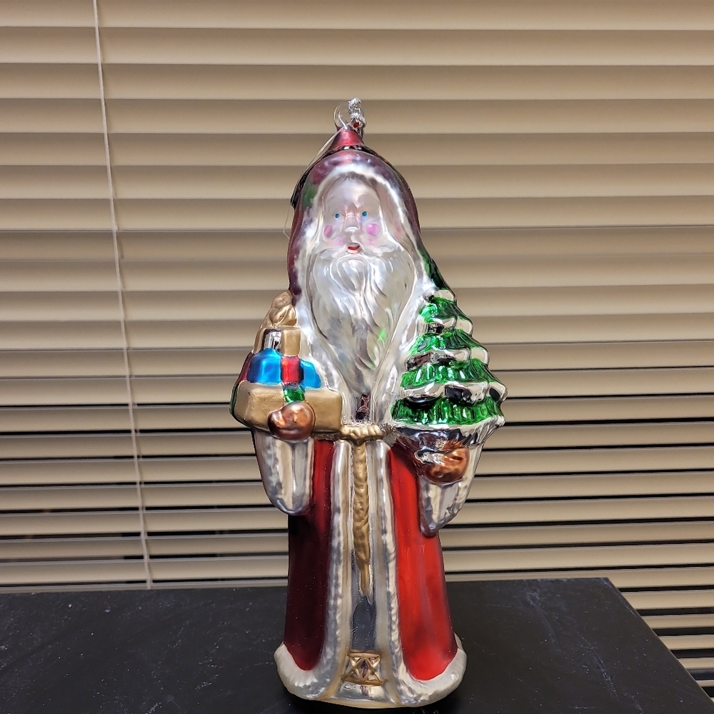 Kurt s adler mercury glass vintage santa ornament